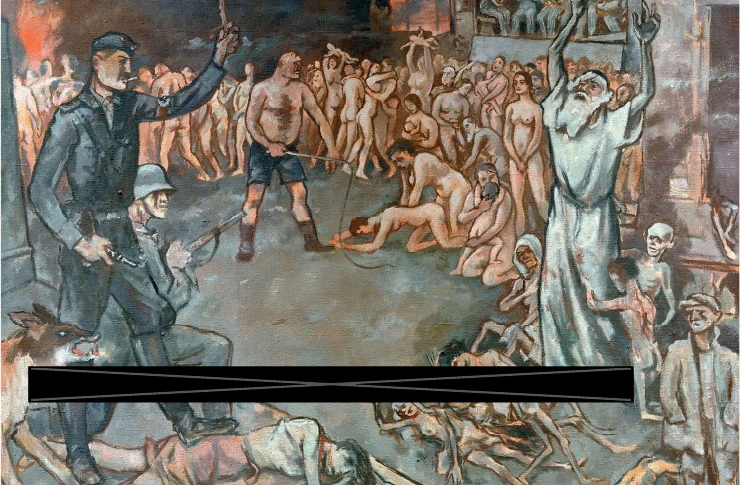 Otto Schubert, Auschwitz: dipinto riprodotto nel PDF