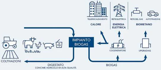 Il biogas, come il gas naturale, è una miscela di gas naturale, che da una parte può subire una purificazione dal quale si otti