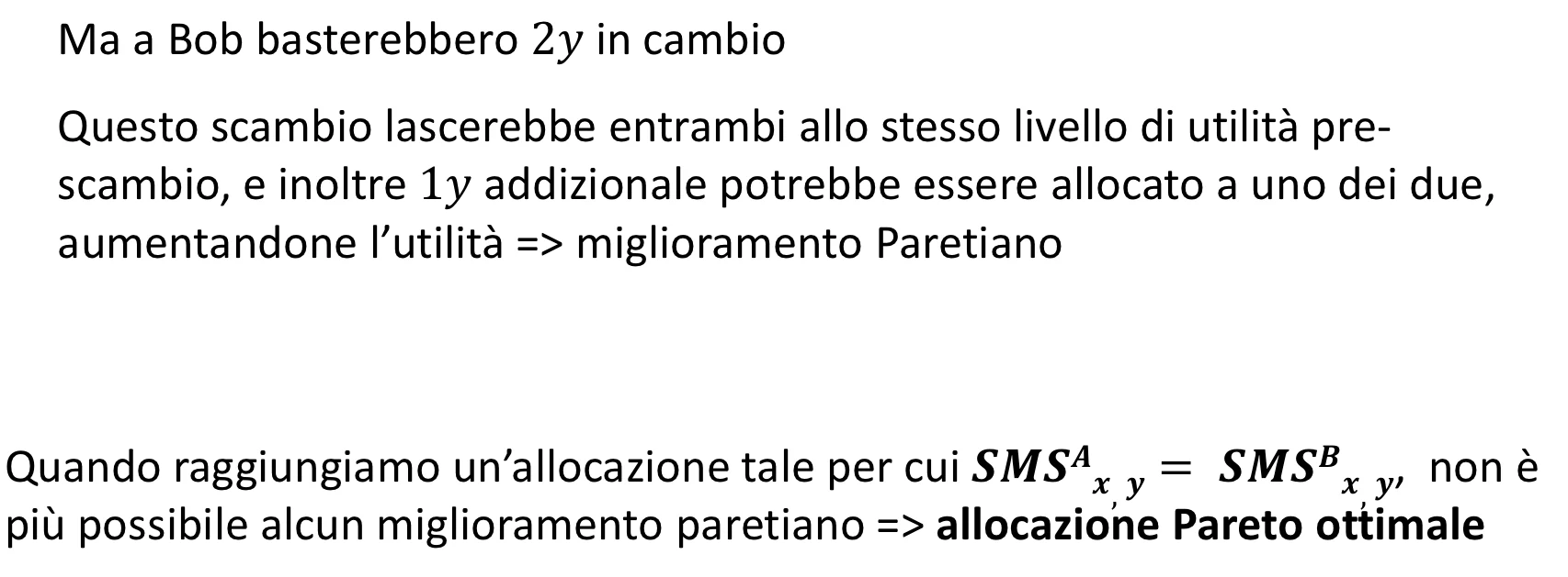 Figura - Efficienza nello scambio
