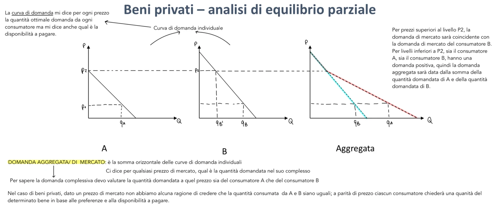 Figura - Perché il bene pubblico sia fornito in maniera efficiente la valutazione complessiva che gli individ