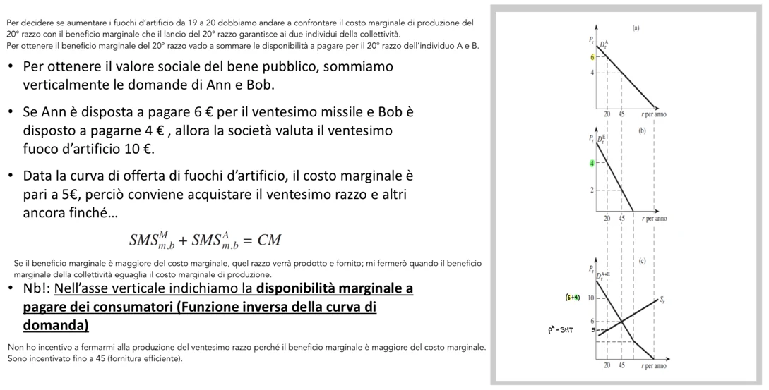 Figura - Esempio 2) bene pubblico (fuochi d’artificio)